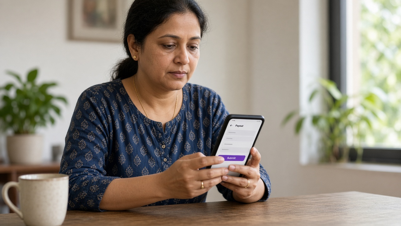 A Diwa Spin withdrawal form before it is sent